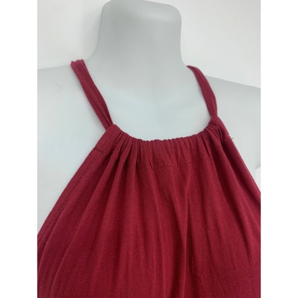 Caslon Tiered Halter Maxi Dress - Red Rhubarb NEW - Picture 6 of 8